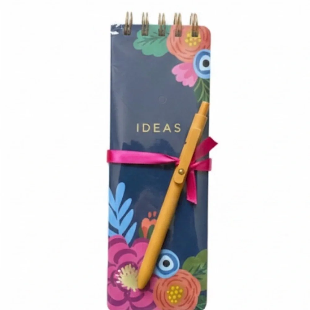 Floral Notepad & Gel Ink Pen - Picture 1 of 2